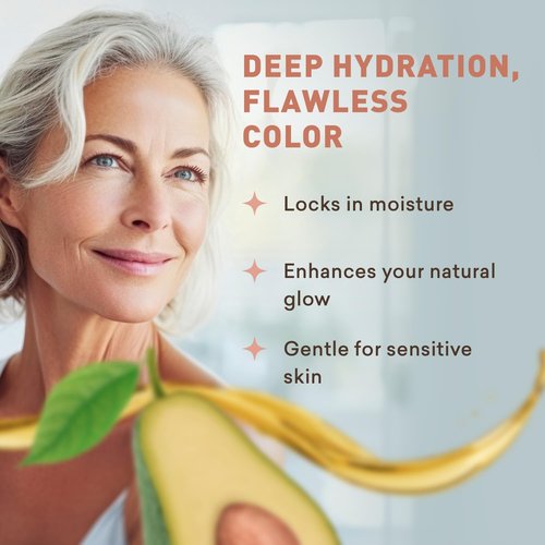 Just Nutritive Sunless Tanning Facial Cream - Intense Natural-Looking Tan for Dark Tones - 4 Oz.