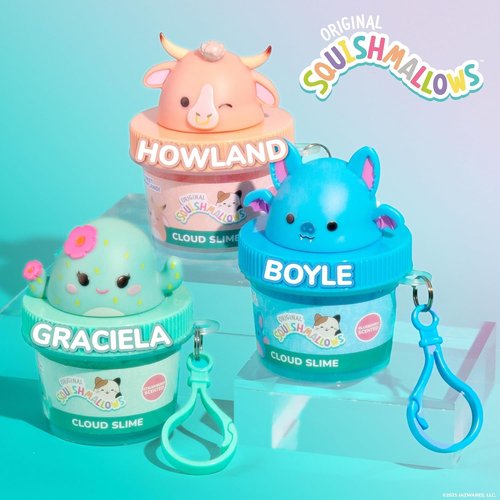 Original Squishmallows™ Mini Slime Squad, 3 Slime Bag Charms