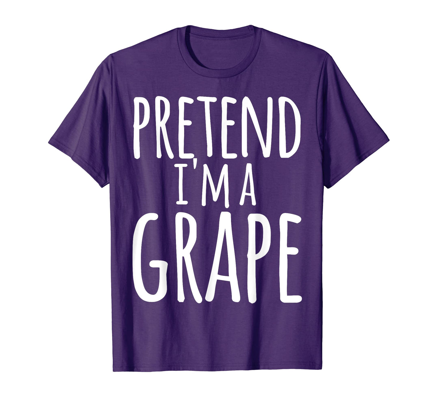 Funny Easy Lazy Halloween PRETEND I'M A GRAPE Costume T-Shirt