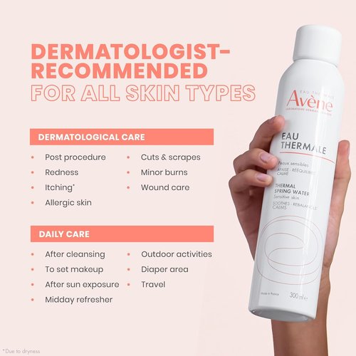 Avène Thermal Spring Water - Soothing Facial Mist Spray for Sensitive Skin | Calms & Softens Skin