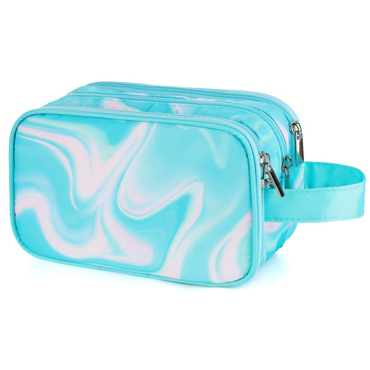 Vipdeal Teal Toiletry Bag for Girls, Travel Toiletry Bag for Teen Girls Cosmetic Bag Makeup Bag Waterproof Hanging Wash Bag Kids Toiletries, Green