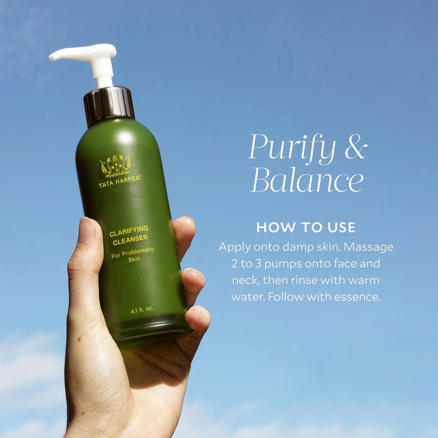 Tata Harper Clarifying Cleanser - Oil-Control Foaming Face Wash for Oily, Blemish-Prone Skin