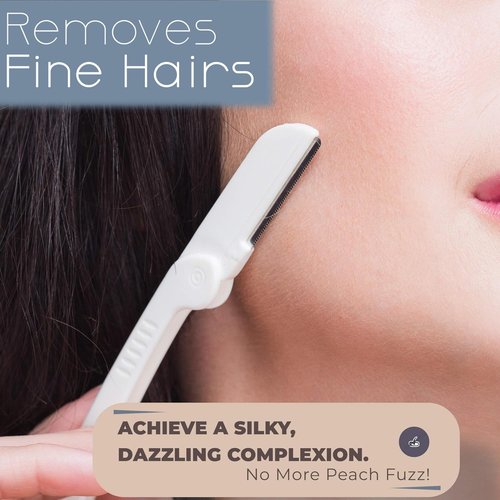 Jasclair Dermaplaning Razor - 9 Count Face Razors for Women | Gentle Exfoliation & Flawless Makeup Prep