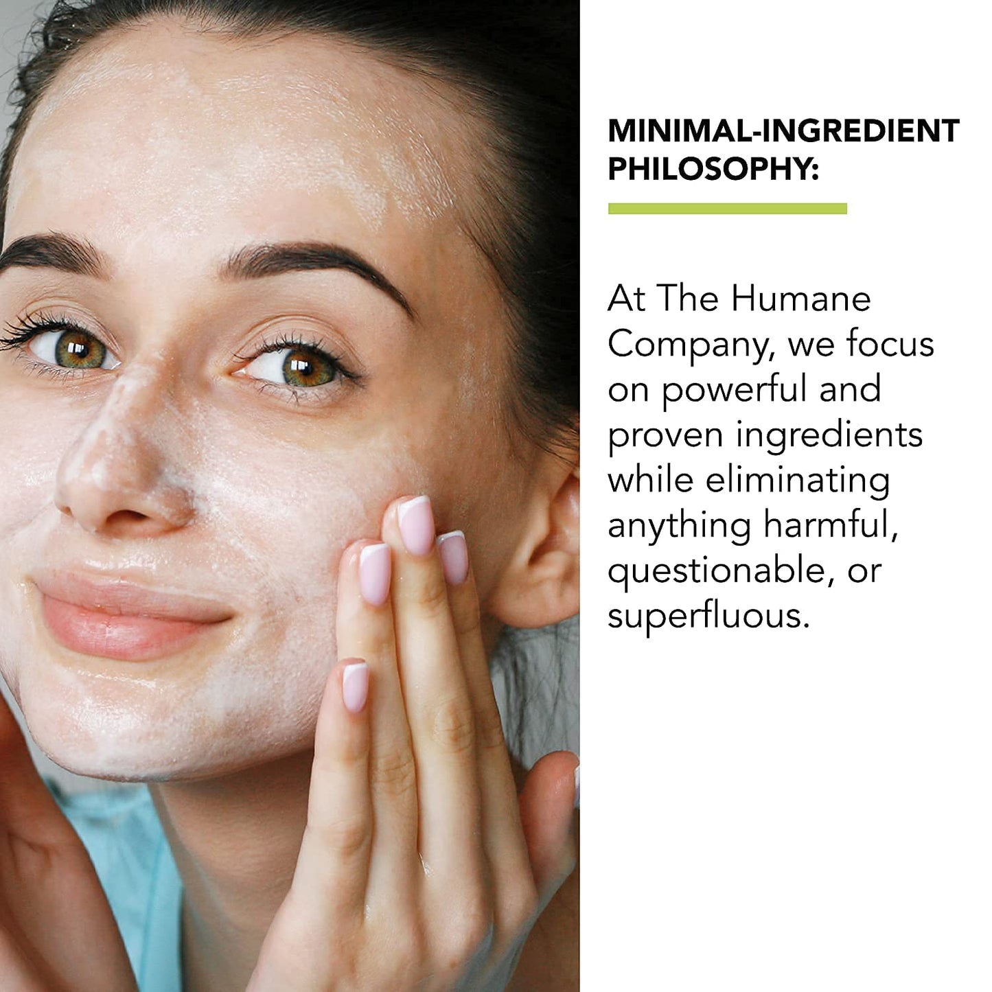 humane Regular-Strength Acne Wash - 5% Benzoyl Peroxide Acne Treatment for Face, Skin, Back and Body - 8 Fl Oz - Dermatologist-Tested Non-Foaming Cleanser - Vegan, Cruelty-Free