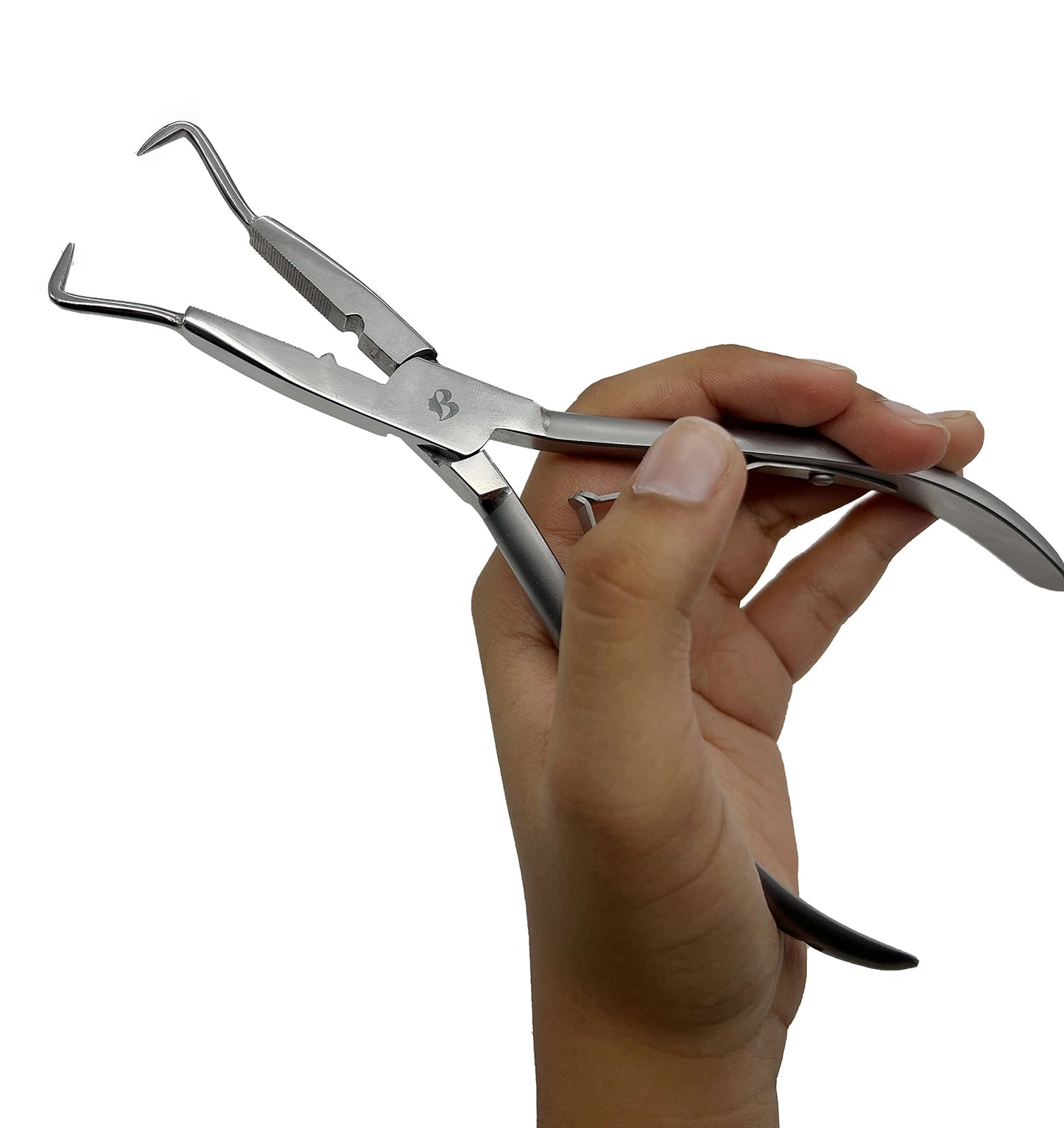 MIRACLE 7-Inch Microlink Hair Extension Pliers – Compact Tool for Beads Releasing, Tightening & Installing (Extra Large)