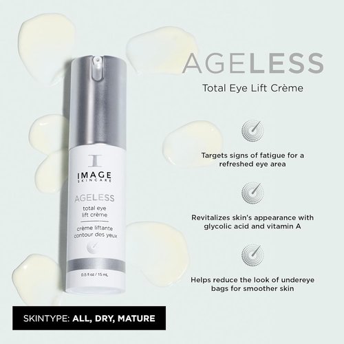IMAGE Skincare AGELESS Total Eye Lift Crème - Under Eye Circle & Wrinkle Rescue, 0.5 Fl Oz