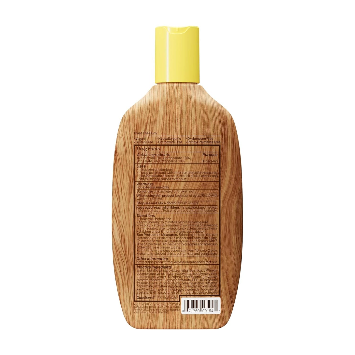 Sun Bum Original SPF 50 Sunscreen Body Lotion - Moisturizing Broad Spectrum Protection with Vitamin E - 8 oz