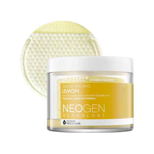DERMALOGY by NEOGENLAB Bio-Peel Gauze Peeling Pads - Exfoliating & Brightening with PHA, Lemon & Lemongrass | 30 Pads