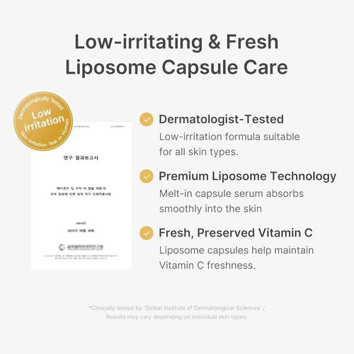 Medicube Deep Vitamin C Capsule Serum - Hydrating Serum for Dull Skin | Liposome Capsules for Radiant Texture | 1.01 fl. oz
