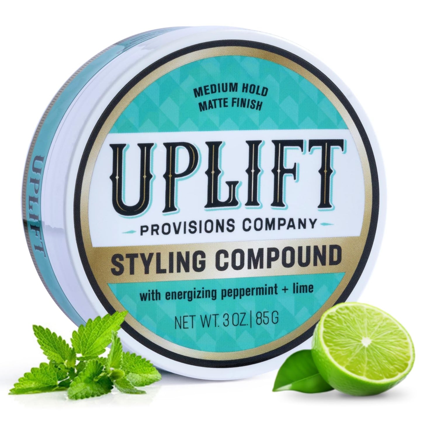 Uplift Provisions Company Signature Pomade for Bold Hair Styles That Last - Strong Hold, High Shine, Effortless Wash-Out, Unisex Appeal, 3 oz.