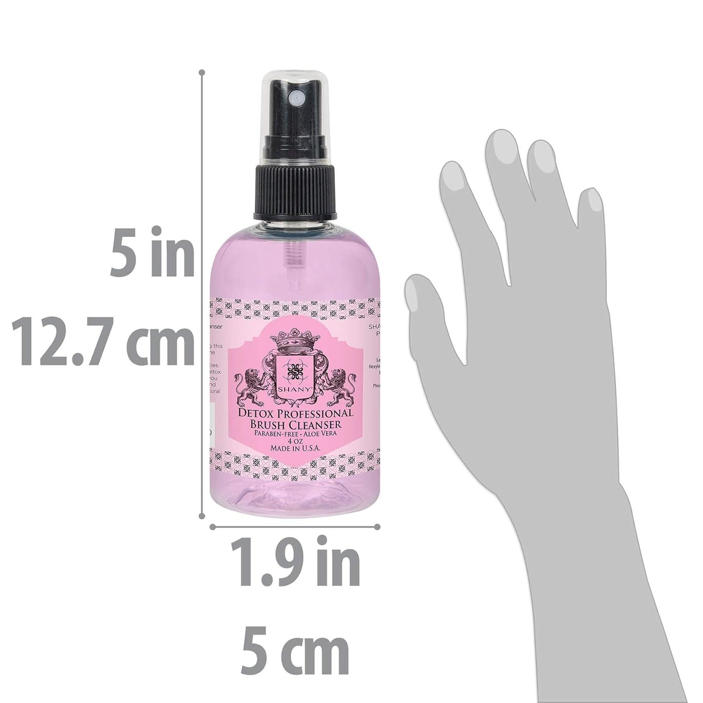 SHANY Detox Makeup Brush & Sponge Shampoo - Paraben-Free, Vegan & Cruelty-Free Cleanser | 4oz Instant Dry