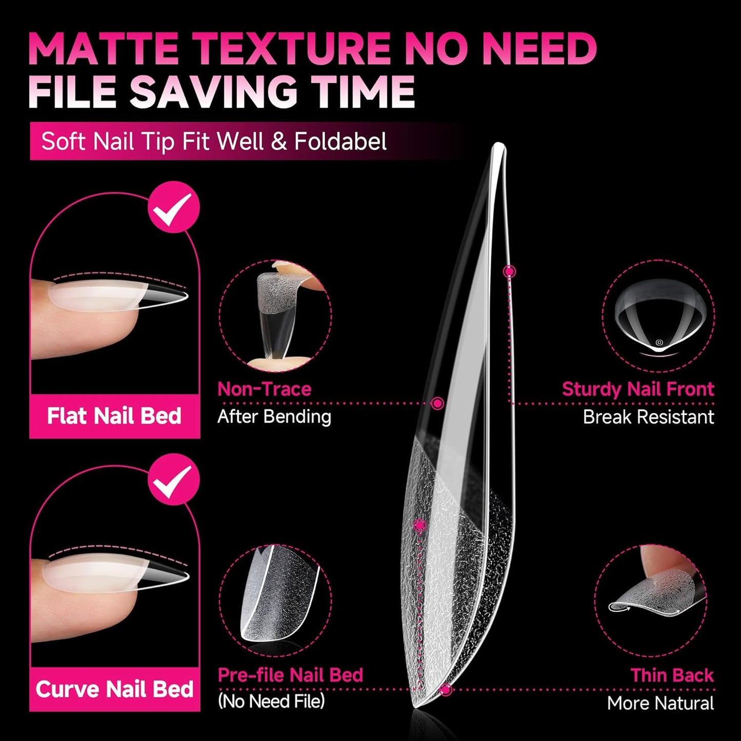 UNA GELLA Gel Nail Glue, Solid Nails Gl ue Gel 40g Lamp Curing Needed Soak Off G LUE Strong Nail G LUE G el for Acrylic Fake Nails Tips Extension Press On Nails for Gelly Tips