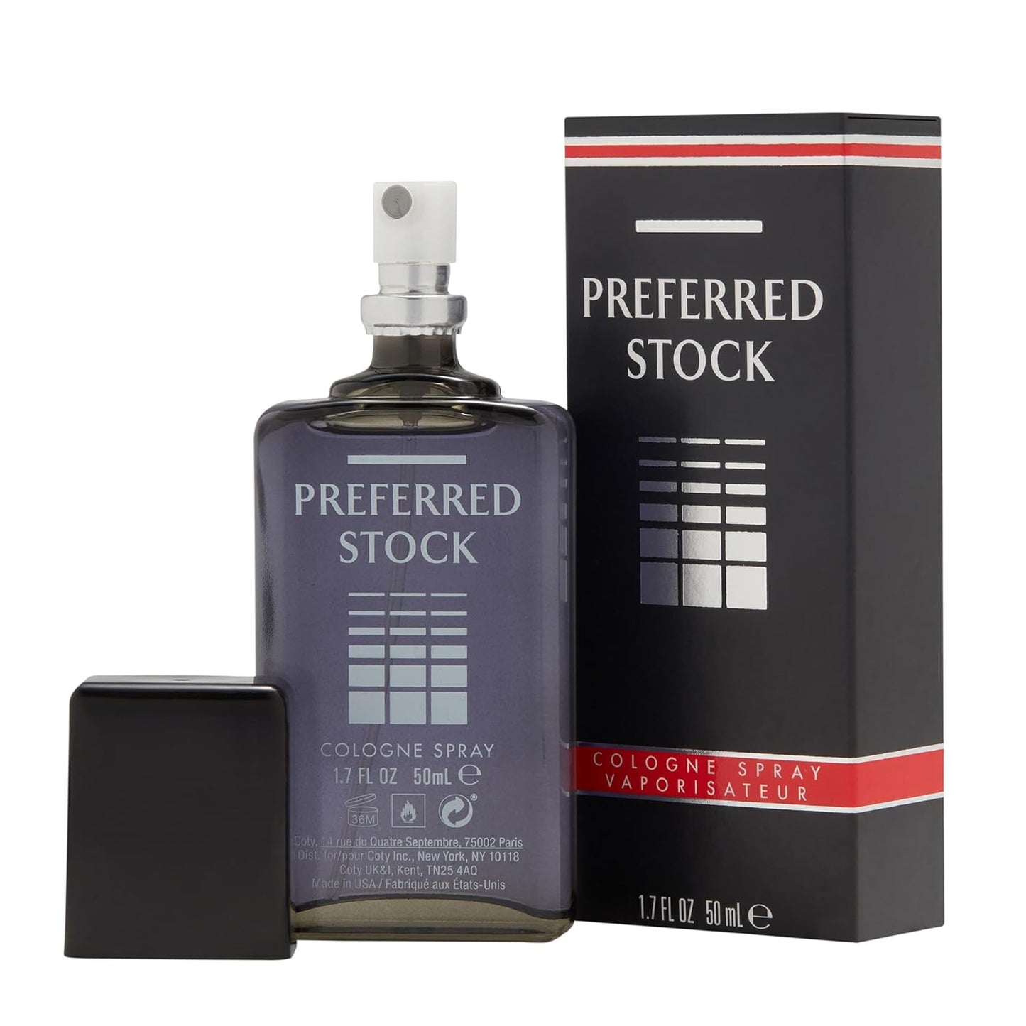 Stetson Preferred Stock Cologne Spray for Men - Leathery Woody Aroma with Cypress & Sandalwood - 1.7 Fl Oz