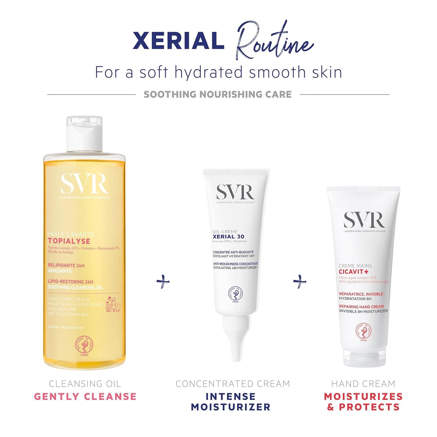 SVR Xerial 30 Body Gel Cream - Powerful 48HR Moisturizer & Exfoliator for Dry Skin | 2.5 fl. oz.