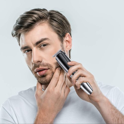 Hatteker Men's Beard Trimmer - 5-in-1 Grooming Kit for Facial Hair, Mustache & Body Grooming | Cordless & Waterproof