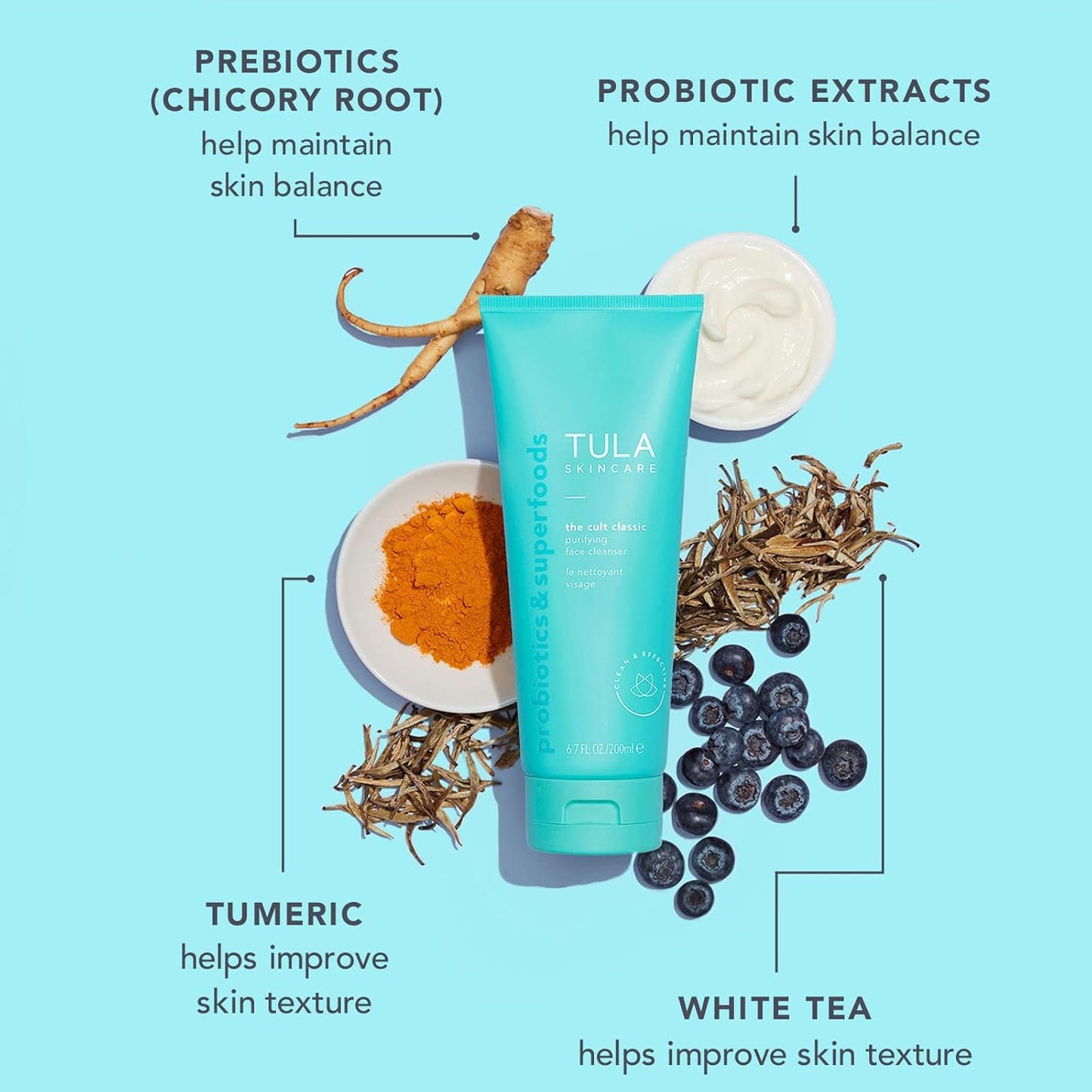 TULA Skin Care Greatest Hits Skincare Discovery Kit - Includes Gold Glow Eye Balm & Cult Classic Cleanser