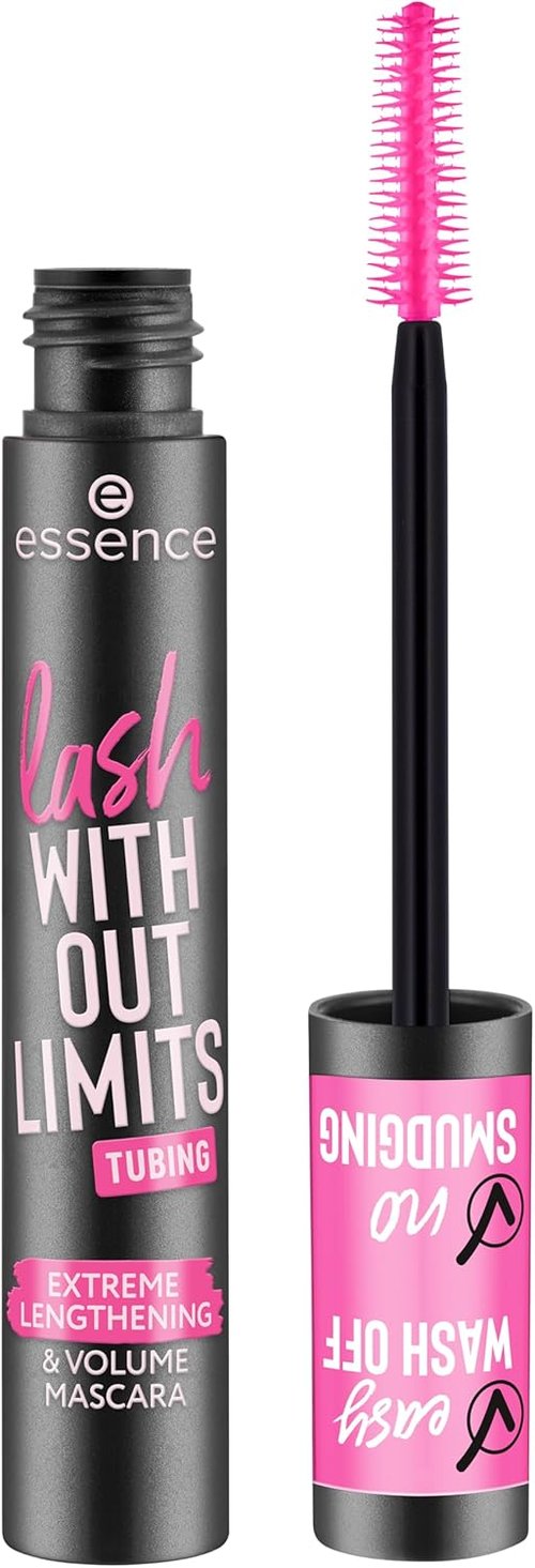 Essence | Lash Without Limits Mascara - Extreme Lengthening & Volume | Waterproof, Vegan & Cruelty-Free