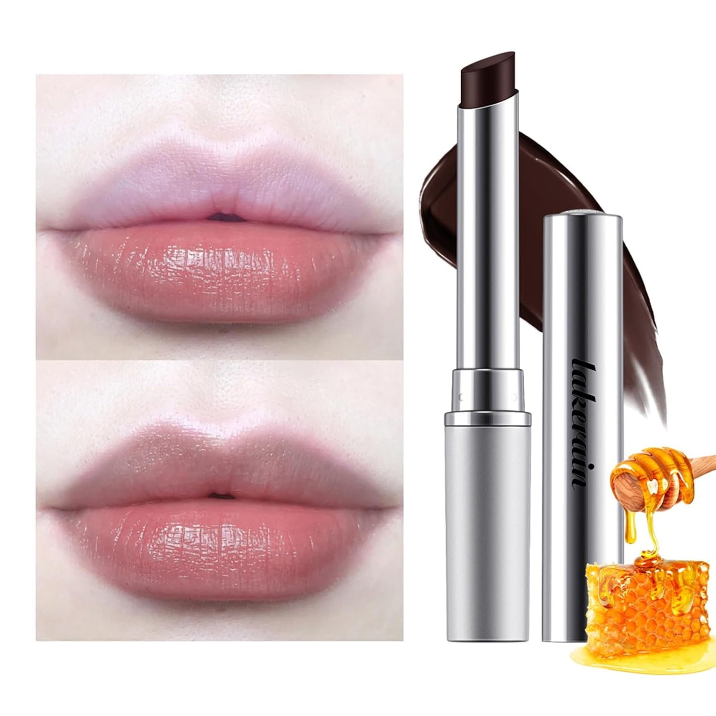 Skiennix Honey Lipstick - Tinted Hydrating Lip Balm for All Skin Tones | Moisturizing Black Cherry Tint (2PCS)