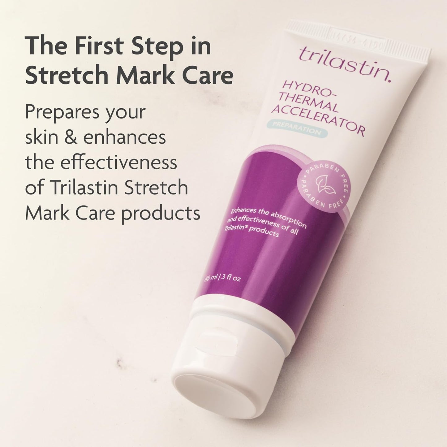 TriLASTIN Hydro-Thermal Accelerator - Warming Skin Prep Serum with Niacinamide & Vitamins - Fast-Absorbing 3 oz