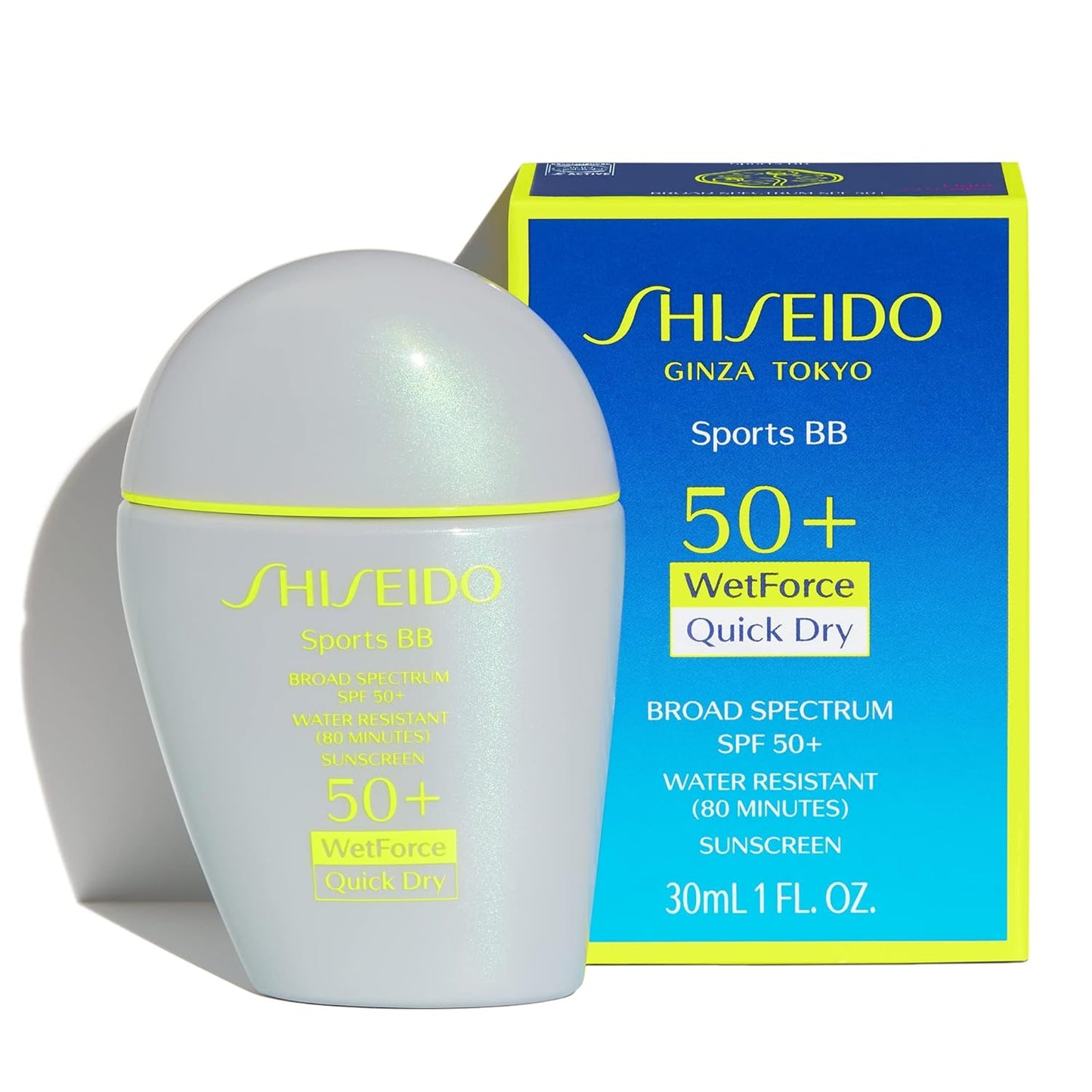 Shiseido Sports BB Cream SPF 50+ | Quick-Dry, Non-Sticky Sunscreen - 30 mL for All-Day Natural Finish