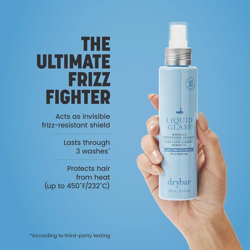 Drybar Liquid Glass Smoothing Sealant - Moisture-Rich Heat Protectant for Frizz-Free, High-Shine Hair