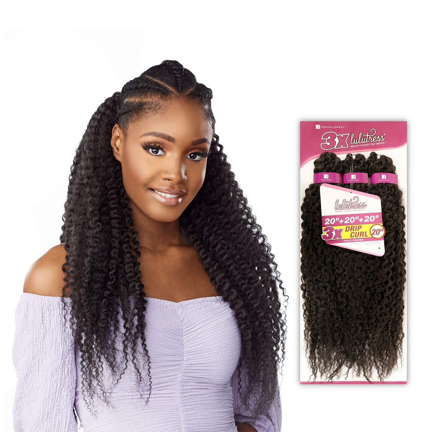 Sensationnel Lulutress Synthetic Braid - 3X DRIP CURL 20 (SM1B/27)