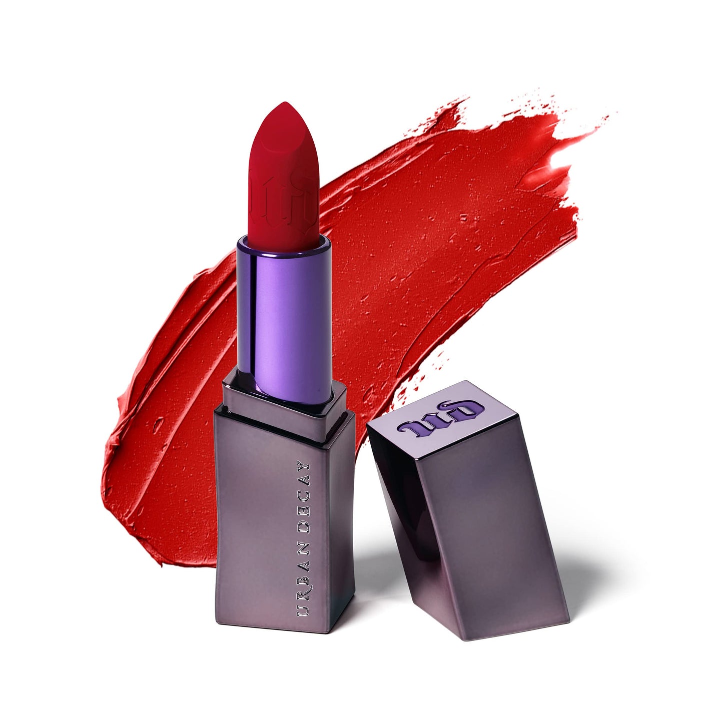 URBAN DECAY Vice Hydrating Lipstick (Bad Blood - Deep Blood Red - Matte Finish), Creamy Formula, Moisturizing Lip Color with Aloe Vera & Avocado Oil, Vegan, Cruelty-free - 0.11 oz