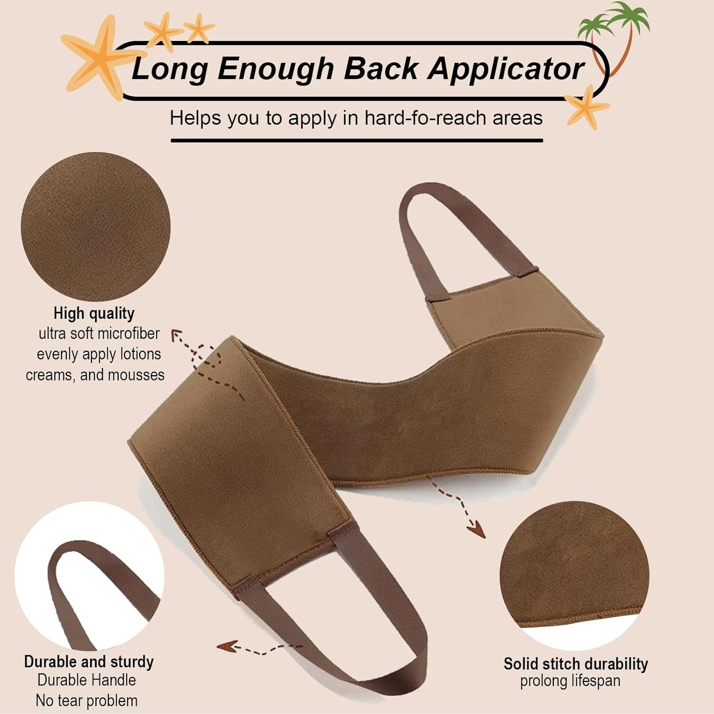 Skiennix Self Tanner Mitt Applicator Kit - Streak-Free, Reusable & Washable | 4 Pcs for Face & Body