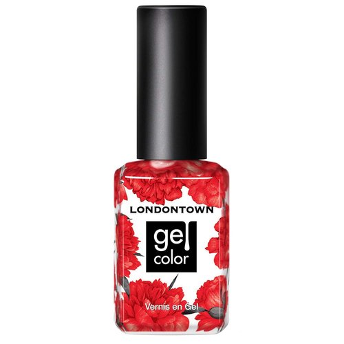 LONDONTOWN Gel Nail Polish - Long Lasting, Chip Resistant Glossy Shimmery Red Orange - 12ml/.40fl oz
