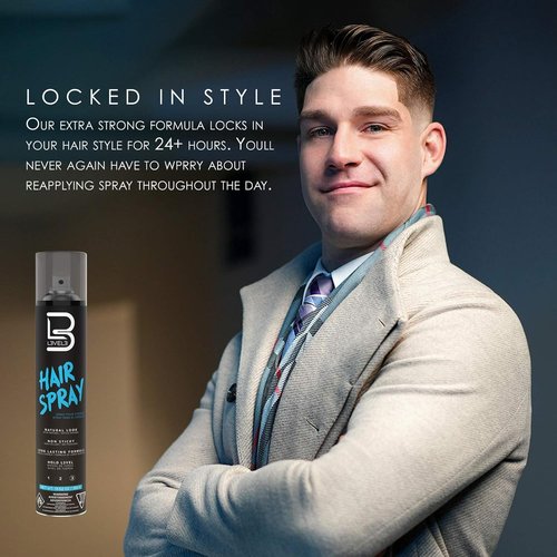 Level 3 Hair Spray by L3 - Long Lasting Strong Hold for All Hair Types - 12.95 Fl Oz