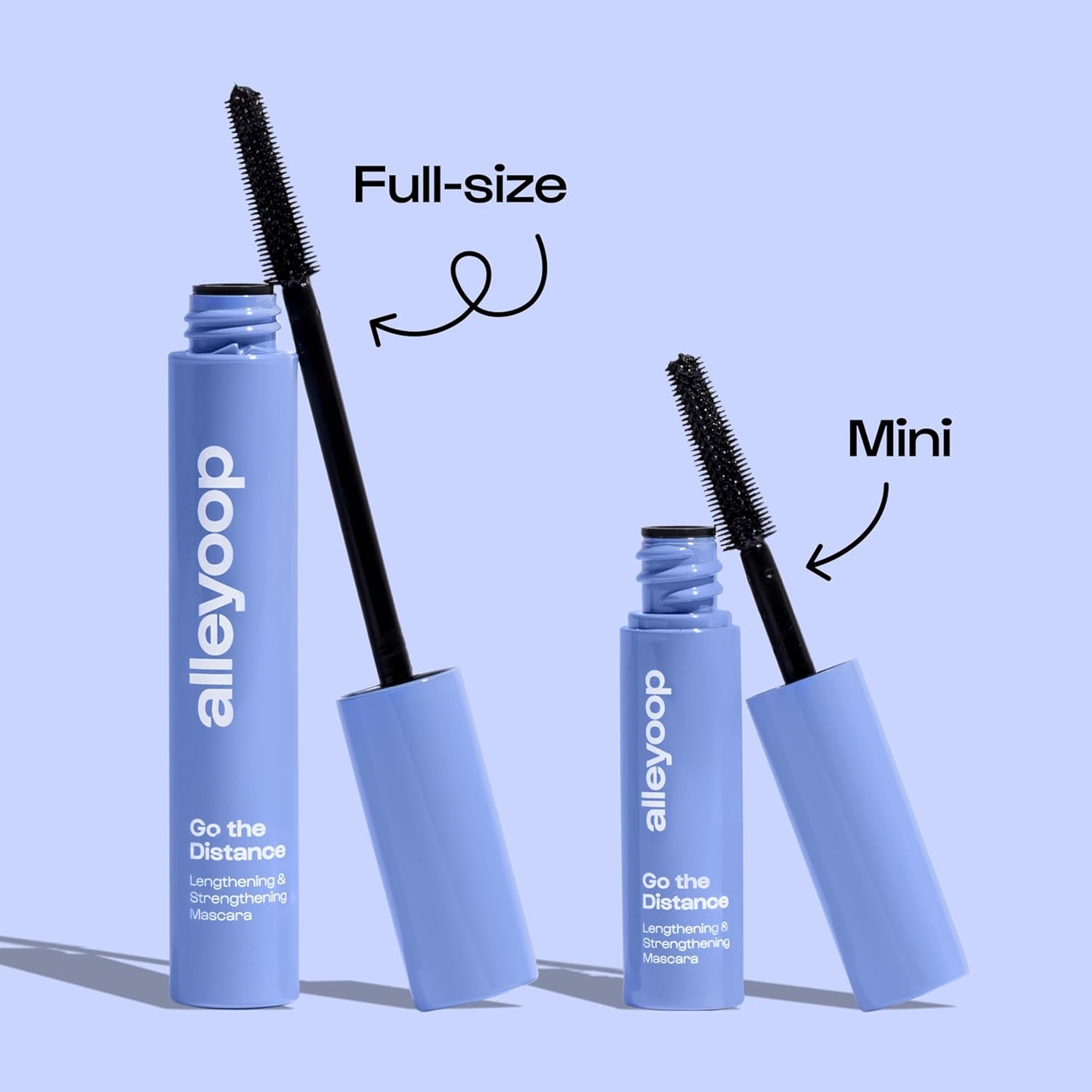 Alleyoop Tubing Mascara Black - Lengthening, Smudge-Proof Formula for Sensitive Eyes | Mini 4 mL