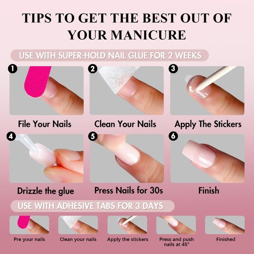 KQueenest Nude Pink Press On Nails Medium Square - Acrylic Press On Nails Short Coffin, Sheer Coral Pink Fake Nails with Glue, Glossy Opaque, Reusable Soft Gel Glue on Nails for Women, 28 Pcs