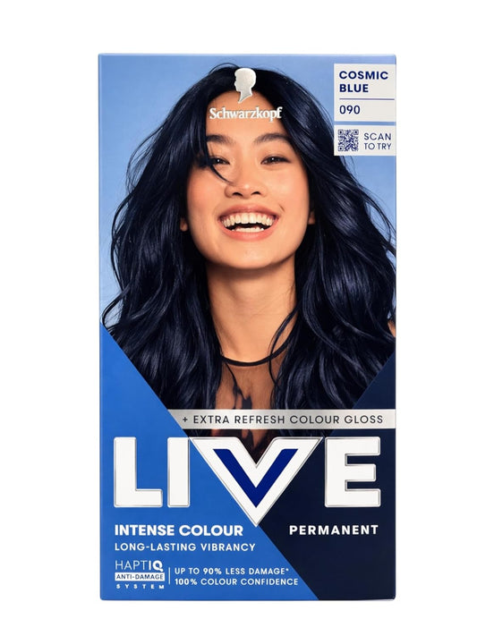Schwarzkopf Live Color XXL - 90 Cosmic Blue Hair Dye for Vibrant, Long-Lasting Color