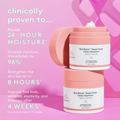 Drunk Elephant Bora Barrier Repair Cream - Ultra-Rich Moisturizer - Clean Clinical Skincare - Cruelty-Free - Dermatologist-Tested - Free of Essential Oils, Silicones, and Fragrance