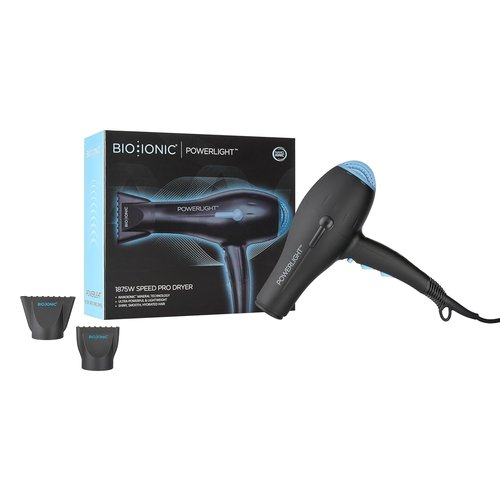 BIO IONIC Powerlight Pro Hair Dryer - Lightweight Design for Fast Drying | Professional Performance