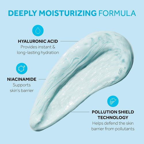 No7 HydraLuminous+ Hydrating Face Mask - Dual Phase Overnight Treatment with Hyaluronic Acid & Niacinamide (3.5 Fl Oz)