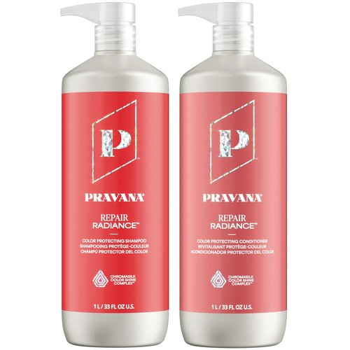 Pravana Repair Radiance Shampoo - Strengthens & Restores Damaged Color-Treated Hair | Reduces Breakage & Split Ends | Vegan & Paraben-Free
