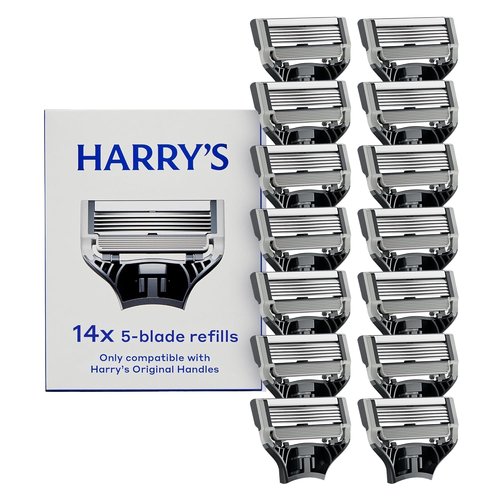 Harry's Razor Blades for Men - Premium 14 Count Refill Cartridges - German Engineered Quality