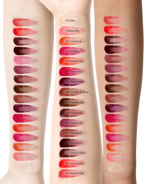 SKINTIFIC Peptide Brightening Lip Serum, Hydrating & Plumping Tinted Lip Gloss, Moisturizing Lip Balm with Polypeptides & Squalane for Glossy Sheer, Smooth Lips(06 Cherry Red)