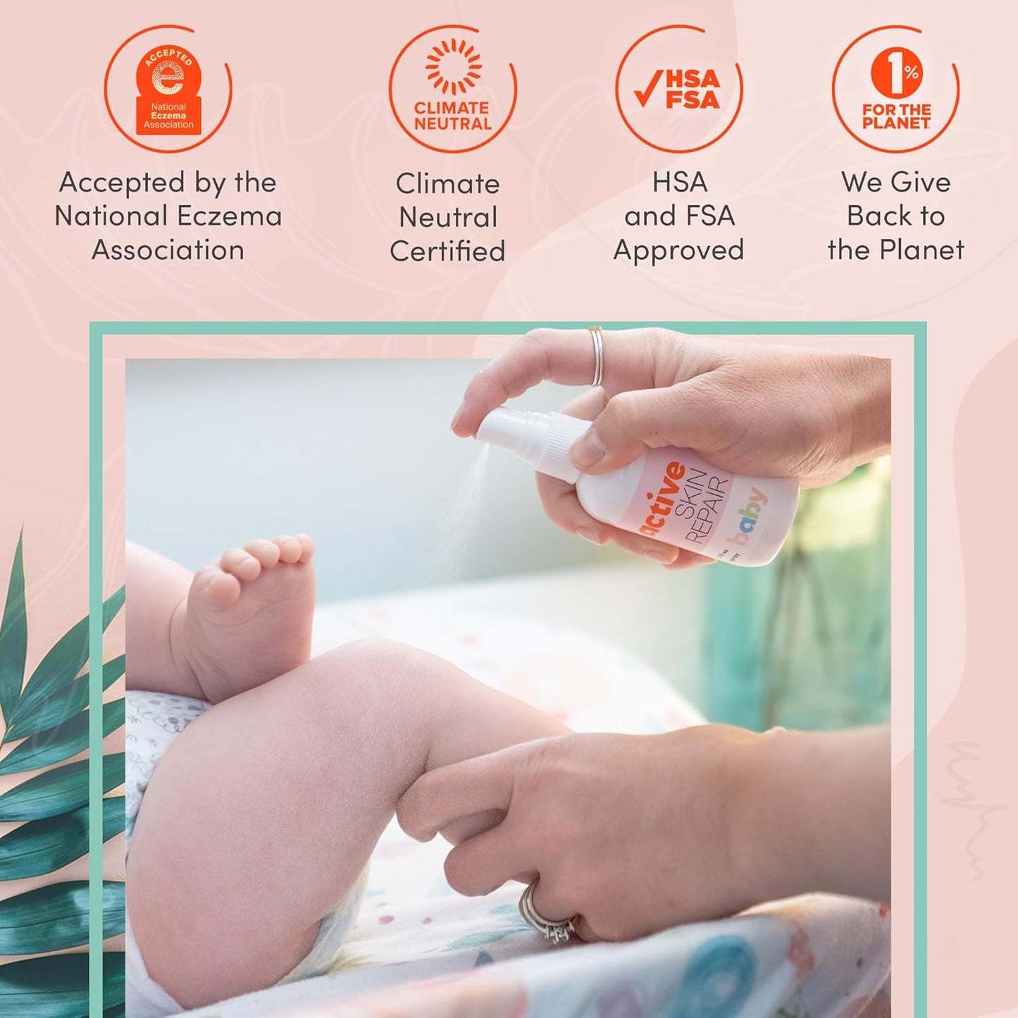 Active Skin Repair Baby Spray - Natural, Non-Toxic First Aid for Diaper Rash, Eczema & More | 3 oz.