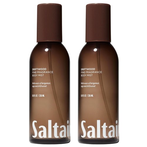 Saltair Body Mist 2 Pack - Long-Lasting Driftwood Scented Lightweight Body Spray | 2x 8oz Bottles