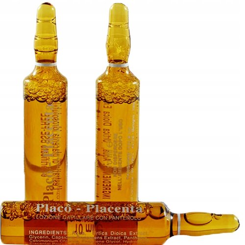 Placenta Placo Intensive Revitalizing Hair Loss Treatment - 12 x 10ml Vials