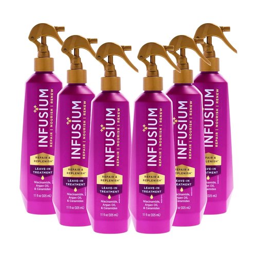 Infusium Repair And Replenish Leave-In Treatment - Nourishing Hair Spray with Niacinamide & Argan Oil - 6 oz