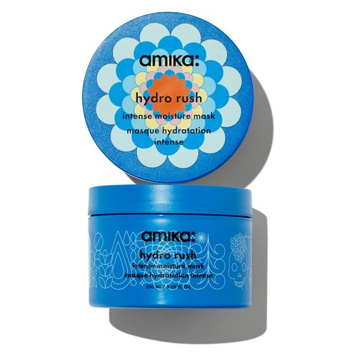 Amika Hydro Rush Intense Moisture Mask - Deep Hydration with Hyaluronic Acid | 8 oz