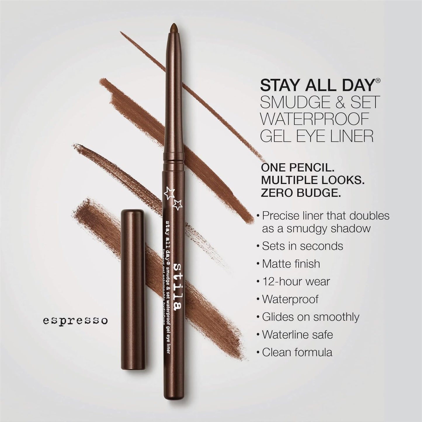 Stila Stay All Day® Waterproof Gel Eyeliner - Long-Wear Smudge & Set Pencil for Tightlining | 12-Hour Fade-Proof Performance