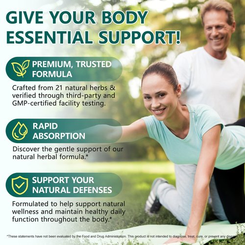 Lymphatic Drainage Supplements, Herbal Lymph System Support Supplement for Women & Men with Dandelion, Burdock, Echinacea, Turmeric, Bromelain, Fluid Balance & Immune Health, 240 Softgels