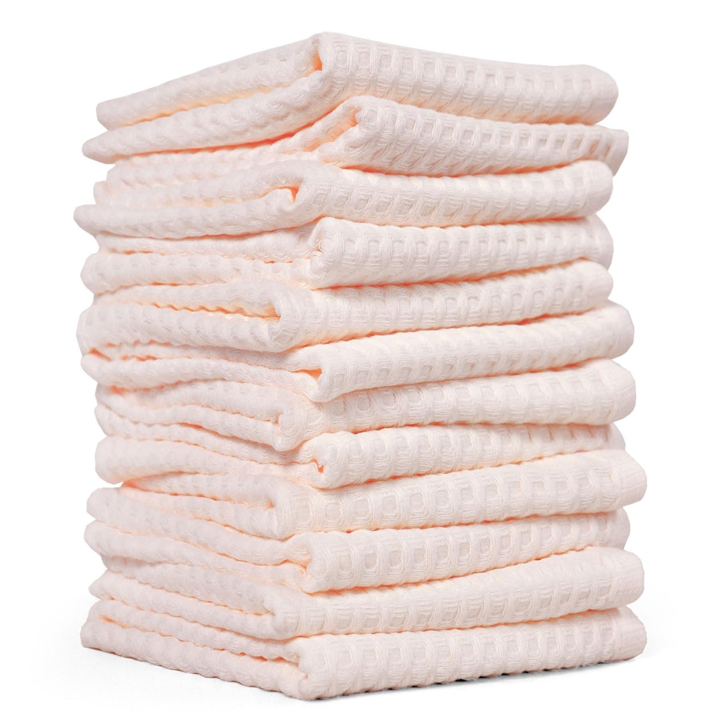 Cleanbear Wash Cloths for Showering, 12 Pack Piggy Pink Washcloths, 13 x 13 inches, Absorbent, Quick-Drying Face Towels for Bathroom Decor