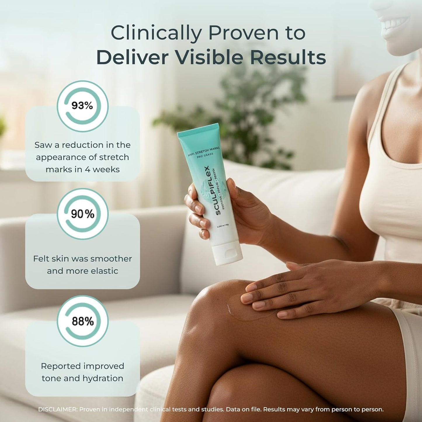 Sculpiflex Stretch Mark Cream - Hydrating & Smoothing Formula for Pregnancy & Weight Changes | 2.82oz