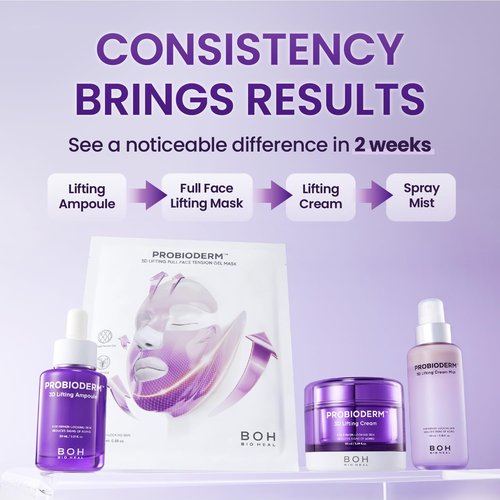 BIOHEAL BOH Probioderm™ 3D Lifting Cream Mist 3.38 fl oz (100 ml) | Face Moisturizers, Hydrating Glowing Serum Spray, Moisturizing & Elasticity-Enhancing Facial Mist for Face, Neck & Décolleté