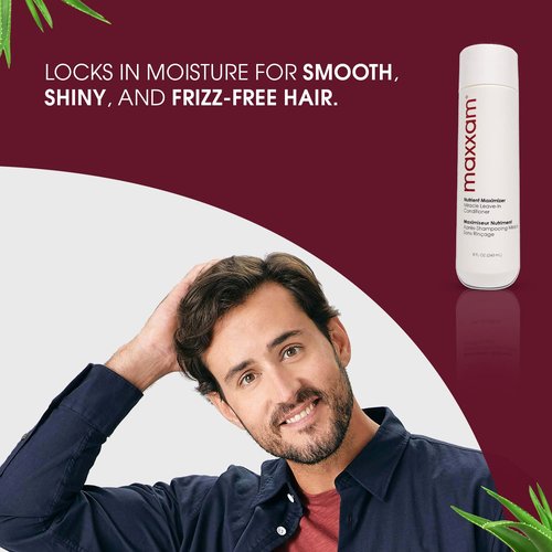 Maxxam Nutrient Maximizer Leave-In Conditioner - Frizz Control & Repair for All Hair Types | 8 Fl Oz